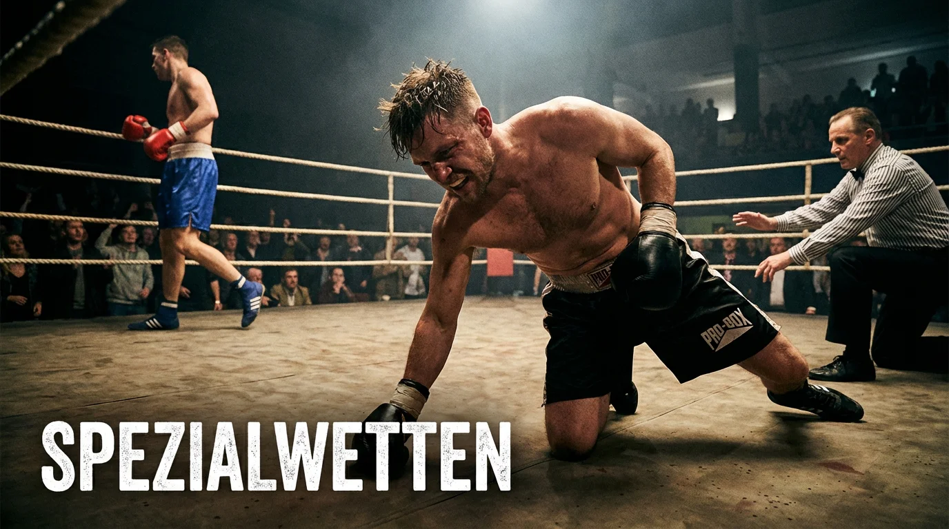 Boxer taumelt nach einem Knockdown im Ring – Boxen Spezialwetten erklärt