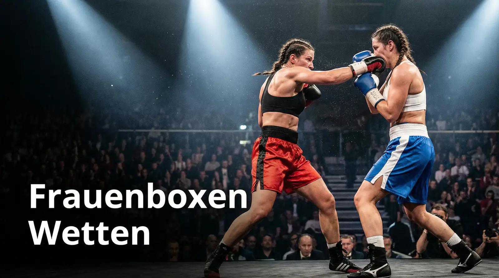 Zwei Boxerinnen im Kampf im Ring – Frauenboxen Wetten Märkte und Quoten